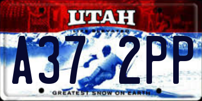 UT license plate A372PP