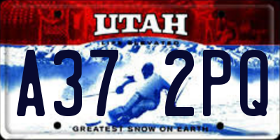 UT license plate A372PQ