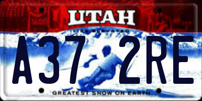 UT license plate A372RE