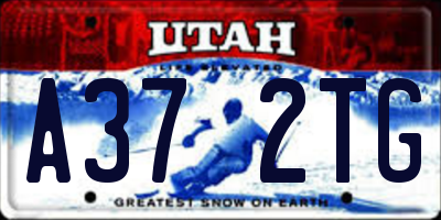 UT license plate A372TG