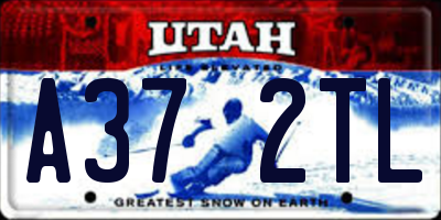 UT license plate A372TL