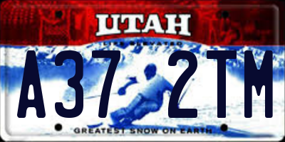 UT license plate A372TM