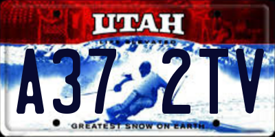 UT license plate A372TV