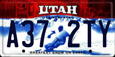 UT license plate A372TY
