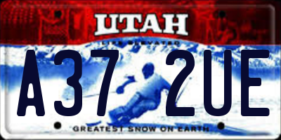 UT license plate A372UE