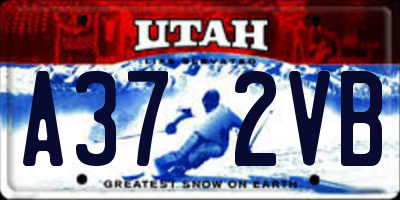 UT license plate A372VB