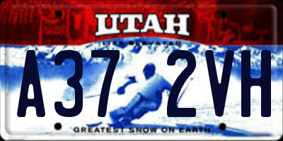 UT license plate A372VH