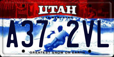 UT license plate A372VL
