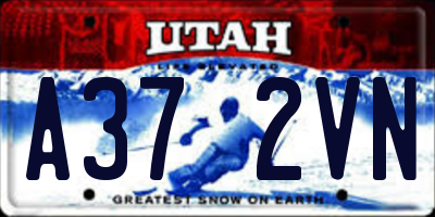UT license plate A372VN