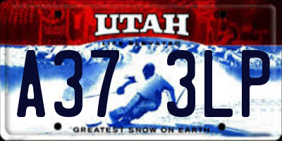 UT license plate A373LP