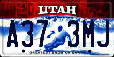 UT license plate A373MJ