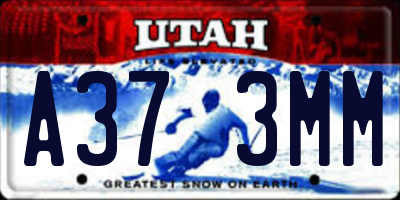 UT license plate A373MM