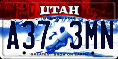 UT license plate A373MN