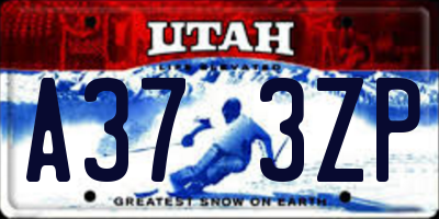 UT license plate A373ZP