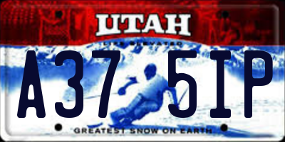 UT license plate A375IP