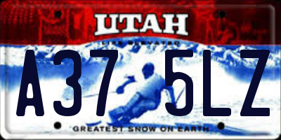 UT license plate A375LZ