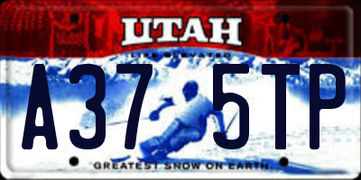 UT license plate A375TP