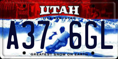 UT license plate A376GL