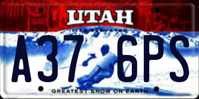UT license plate A376PS