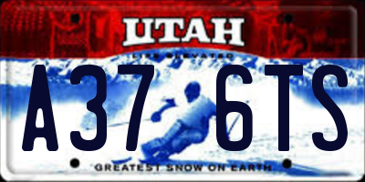 UT license plate A376TS