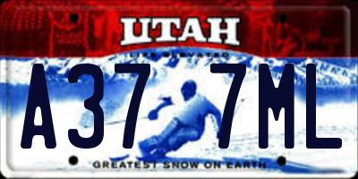 UT license plate A377ML