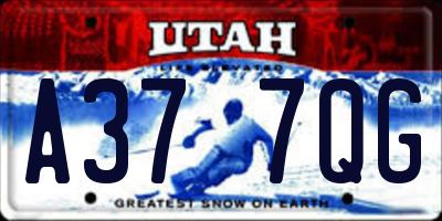 UT license plate A377QG