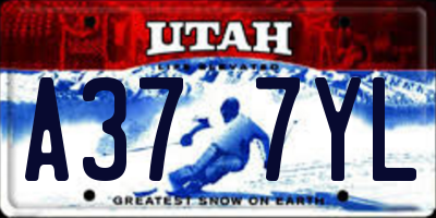 UT license plate A377YL