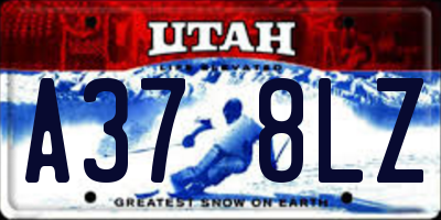 UT license plate A378LZ