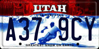 UT license plate A379CY