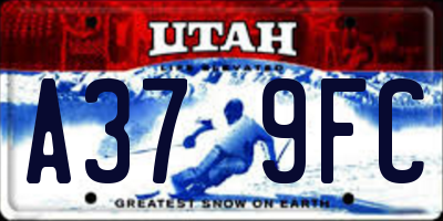 UT license plate A379FC