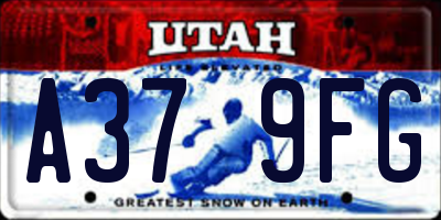 UT license plate A379FG
