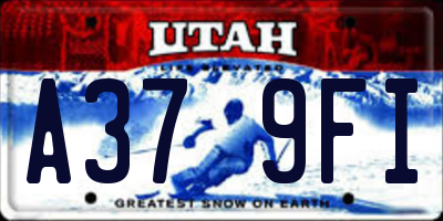 UT license plate A379FI