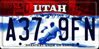 UT license plate A379FN
