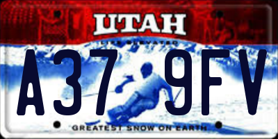 UT license plate A379FV