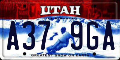UT license plate A379GA