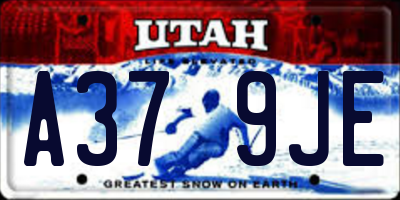UT license plate A379JE