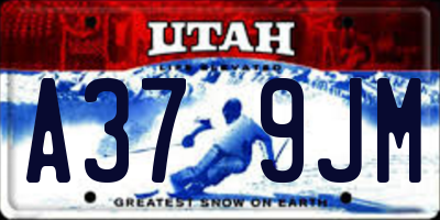 UT license plate A379JM
