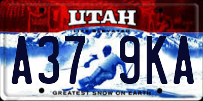 UT license plate A379KA