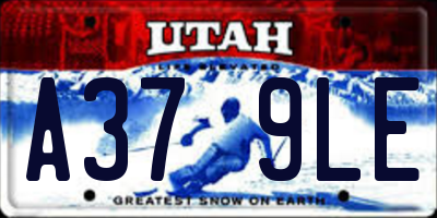 UT license plate A379LE