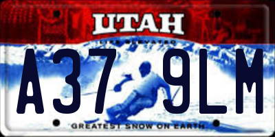 UT license plate A379LM