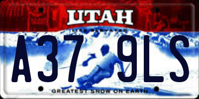 UT license plate A379LS