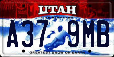 UT license plate A379MB