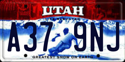 UT license plate A379NJ