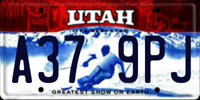UT license plate A379PJ
