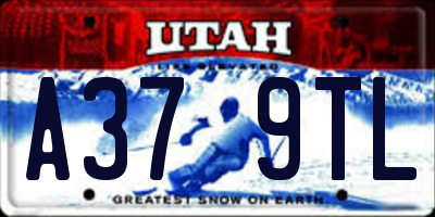 UT license plate A379TL