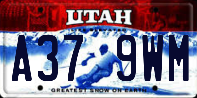 UT license plate A379WM