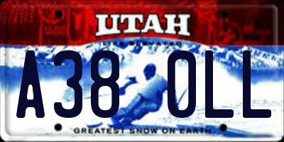 UT license plate A380LL