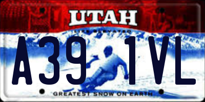 UT license plate A391VL