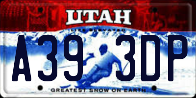 UT license plate A393DP