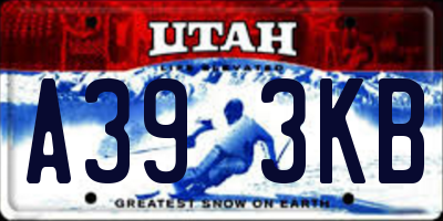 UT license plate A393KB